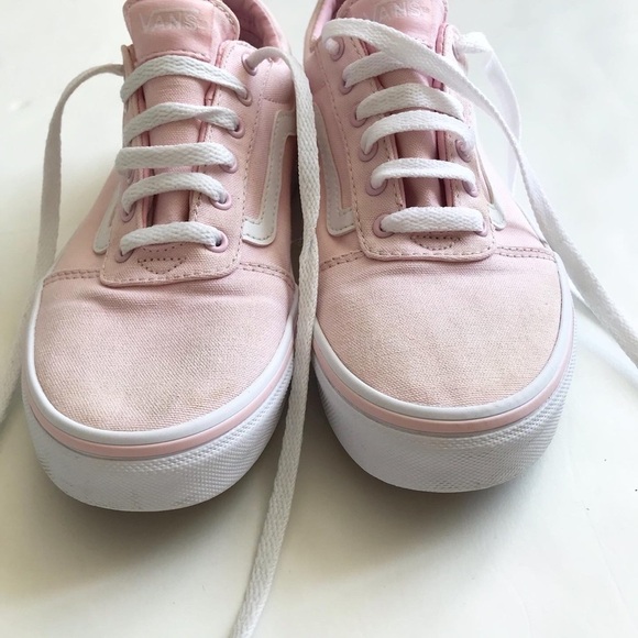 Vans pink Old Skool  sneakers GUC - light stain  size 3 youth - Picture 4 of 10